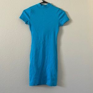 Blue skater dress